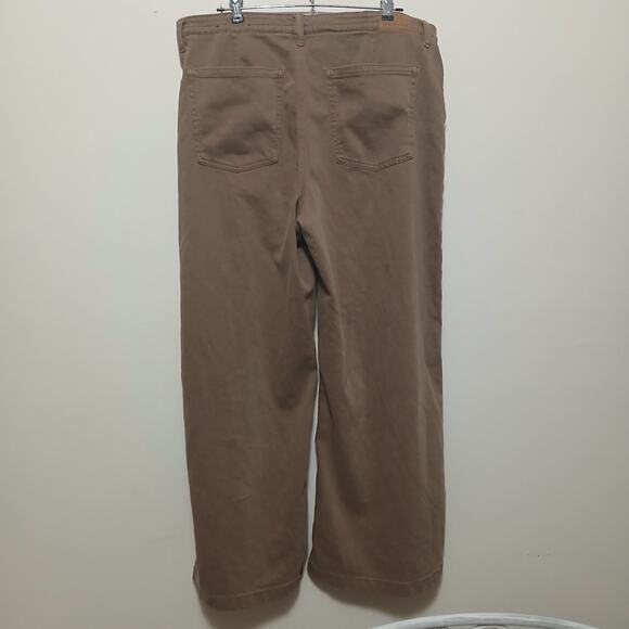 American Eagle Dreamy Drape Low Rise Ultra Wide Leg Jeans Iced Mocha Size 14 - Picture 3 of 8